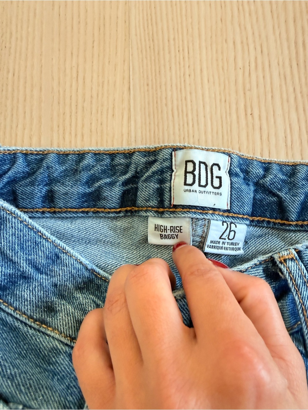 Urban Outfitters Medium Wash Boyfriend Jeans featuring a high-waisted design - Picture 7 of 7